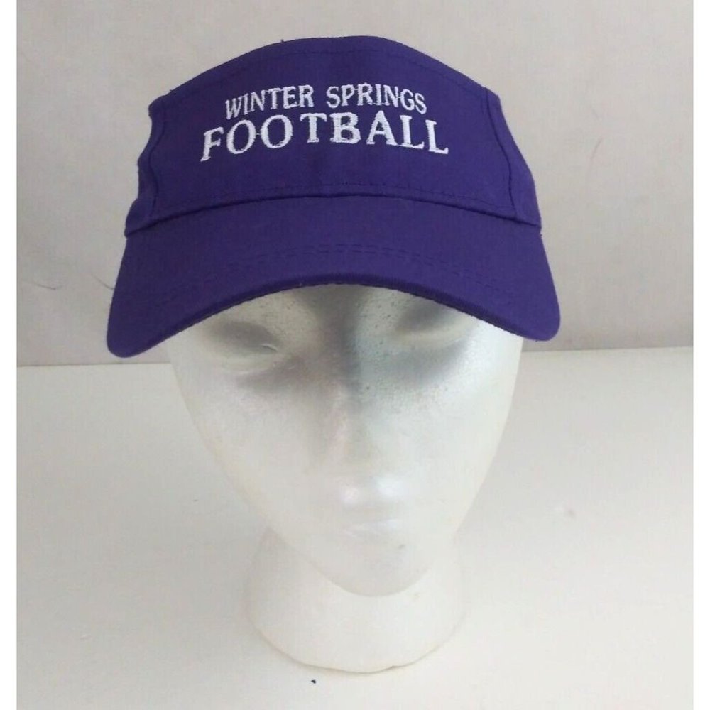 Winter Springs Football Unisex Embroidered Adjustable Visor Cap Hat